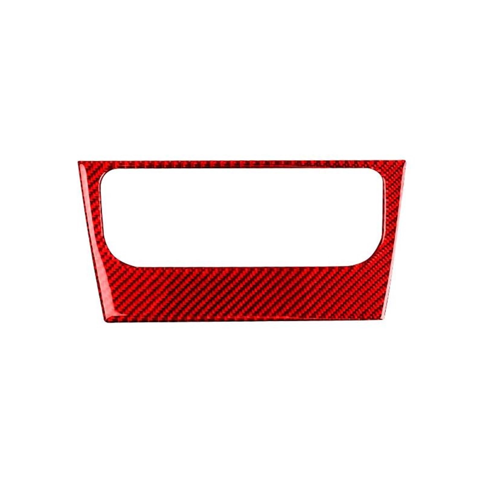 Car Interior Mouldings for VW for Golf 6 GTI R MK6 2008-2012 Car Accessories Air Conditio Button Switch Panel Decoration Sticker(Red Carbon Fiber)