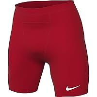 Nike M Nk DF Strike NP-Pantaloncini Pantaloni, Rosso università/Bianco