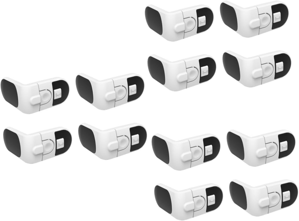 12pcs for Cabinets and Drawers Multi-functional Finger Locks for Refrigerators and Furniture Material Easy Installation