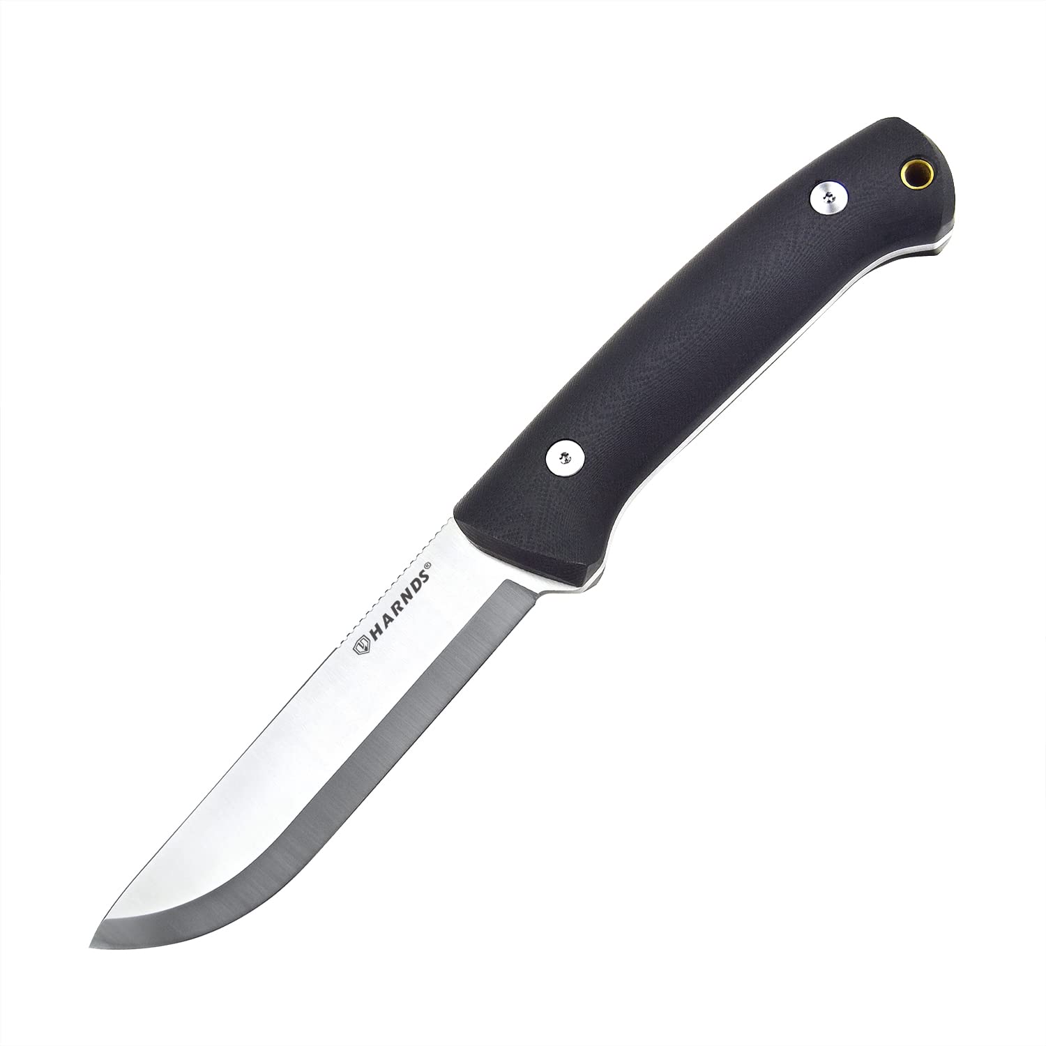Harnds Forester Full Tang Cuchillo Fijo con Sandvik 14C28N Hoja Bushcraft al Aire Libre Caza Supervivencia (Mango G10 + Funda Kydex)
