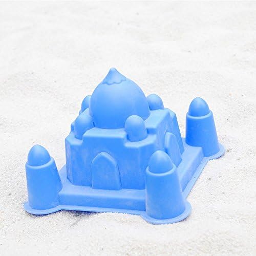 Prextex 12 Piece Beach Toy Sand Toys Set in Reusable Zippered Bag for Easy Clean and Store, Bucket with Sifter, Spade, Rake, Watering Can, Animal and Castle Sand Molds, Assorted Colours