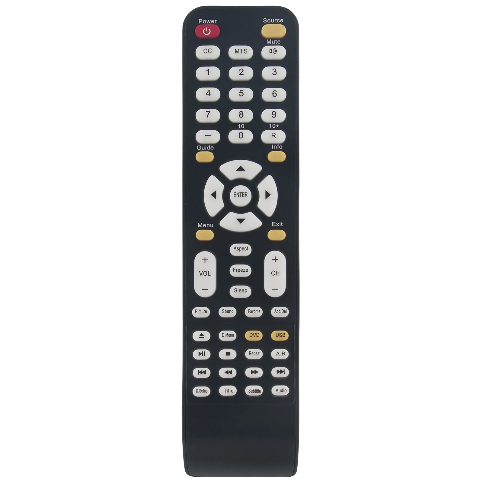 Remote Control Replacement for Sceptre LED TV E165BD-HD E195BD-SHD E195BD-SHD E195 E245 E195BD-SHDC E243BD-FHD E325BD-HD E325BD-HDC E325BD-HDW E465BV-FHDD