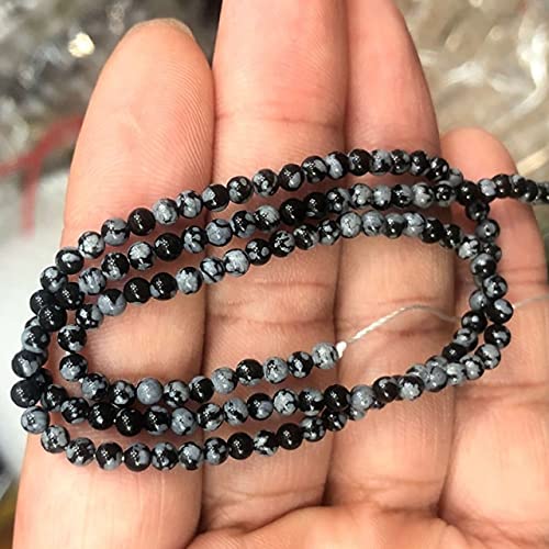 Perles en pierre de lune naturelle de 4mm pour la création de bijoux d'exception