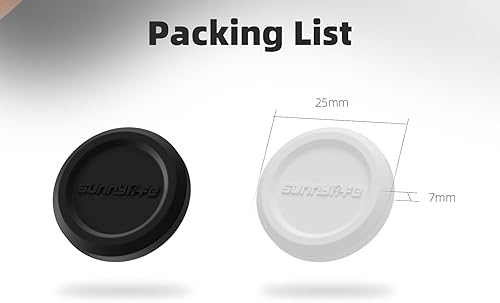 Miniatura 8 de Juego de 2 tapas de lente para Insta360 Go 3S, silicona, resistentes a los arañazos, a la suciedad (negro, blanco)