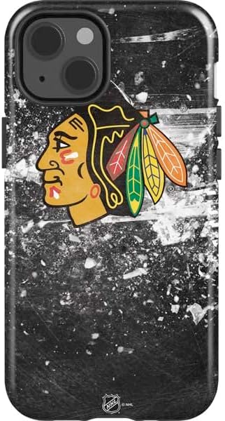 Skinit Impact Phone Case Compatible with iPhone 14 - Officially Licensed NHL Chicago Blackhawks Jersey Design