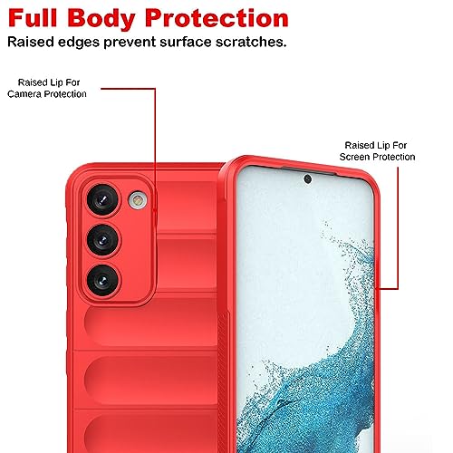 Image of Amazon Brand- Solimo Basic Case for Samsung Galaxy S23 5G (Silicone Red)