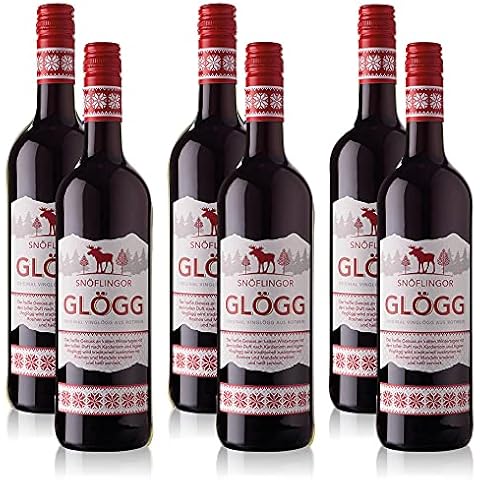 6 Flaschen Snöflingor Glögg Vinglögg Rotwein Cover