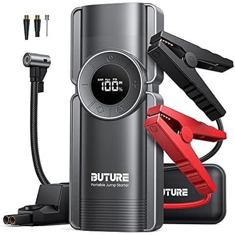 BuTure Arrancador de Coches con Compresor de Aire Cover