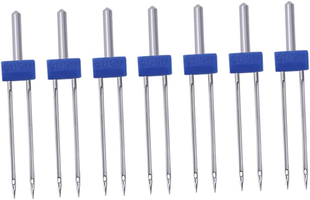 TOPPERFUN 1bag Sewing Twin Needles Double Needle Sewing Machine for Household Easy Thread Embroidery