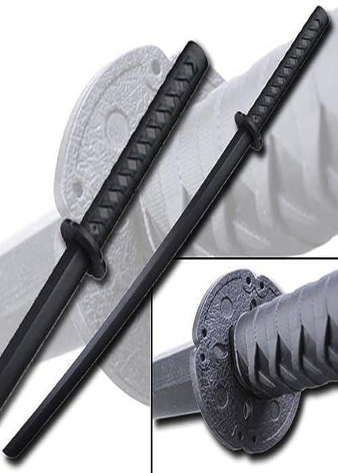 MASTER USA 1802PP Martial Arts Polypropylene Ninja Sword Training Equipment – 39.25-inches Overall, Self Defense, Training, Safe, Easy, Fun, Cosplay, Martial Arts Black
