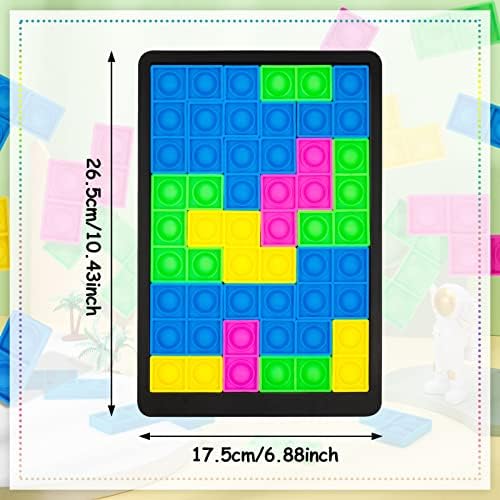 FRIUSATE Games for 3-4-5-6 Year Old Girl Boy, Pop Puzzle Toy for Age 4-5-6-7-8 Year Old Boy Girl Birthday Gift, Anti Stress Relief Sensory Squeeze Toy Puzzle board games Party Favors for Kids Adults