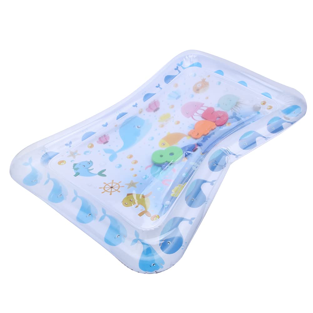 KTM Healthcare® 66x50x6.5cm Water Play Mat, Tummy Time Baby Mat, Assemble for Age 2~6 Adult Children Baby Children Infants Cooling Summer Swimming Pool Indoor/Outdoor Fun |