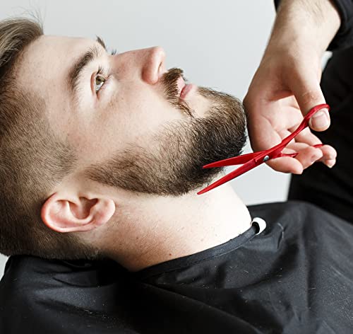 Image of Utopia Care Hair Cutting and Hairdressing Scissors 6.5 Inch, Premium Stainless Steel Shears with Smooth Razor and Sharp Edge Blades for Salons, Men, Women and Kids, Red