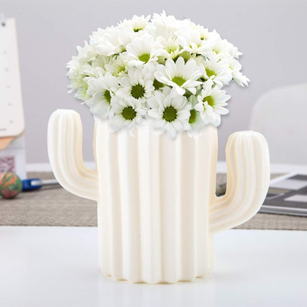 Amazon.de: llasm Vasen Klein Sturzsicher Vase Wei Kaktus Vase Muttertag  Kleine Vasen Mini Vase Die Moderne Blumenvase Familie Deko Boho Deko  Wohnzimmer Restaurant Green