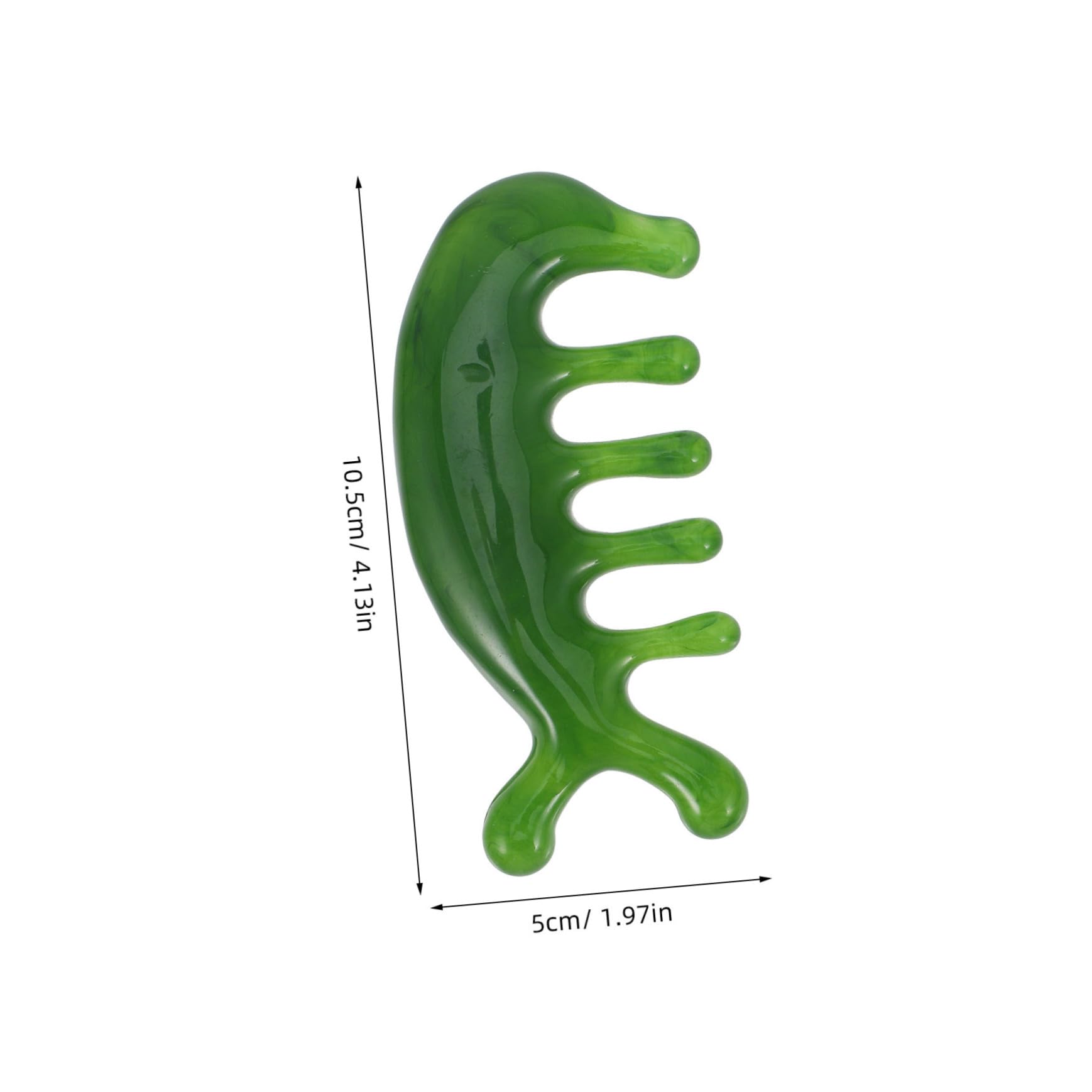 GOOHOCHY 2pcs Massager Wide Tooth Comb Relaxation Comb Hair Massage Scalp Scrubber Portable Head Massage Comb Massage Accessory Scalp Caring Comb Wide Scalp Comb Hair Comb Light Green Jade