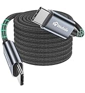 Weduda Nylon 100W USB C to USB C Cable 6.6ft, 20V/5A USB 2.0 Type C Fast Charging Cable for New i...