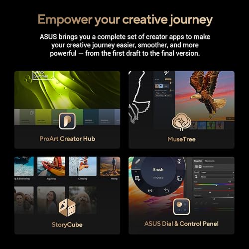 Asus Proart 16 H7606WI Laptop | 16.0 Inch 4K Oled Touchscreen | Amd Ryzen Ai 9 Hx 370 | Nvidia Geforce Rtx 4070 | 32GB Ram | 2TB Pcie Ssd | Backlit Keyboard | Windows 11 | Stylus Pen - 6