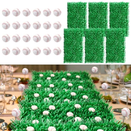 TaoBary 30 Pcs Baseball Party Decorations for Table Baseball Table