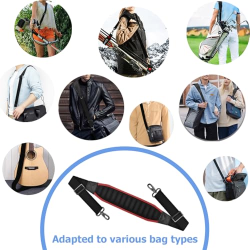 Image of ZINMARK 60 inch Cushion Ultra Comfortable Bag Strap Thicken Shoulder Strap with Double Adjustable Buckles for Crossbody Bag