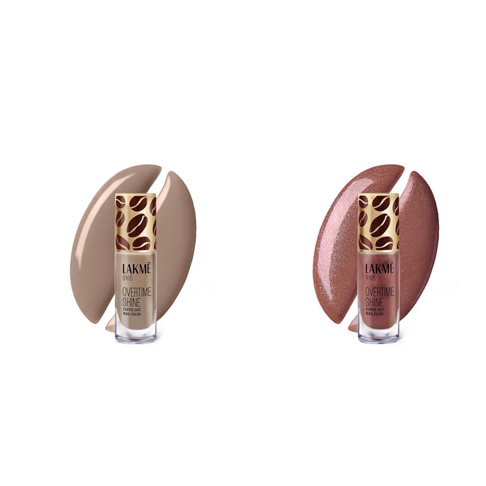 Lakme 9 to 5 Overtime Shine Nail Polish - Coffee Edit- 04 Mocha Mist 6ml Lakme 9 to 5 Overtime Shine Nail Polish - Coffee Edit-14 Midnight Roast 6ml-picture-35