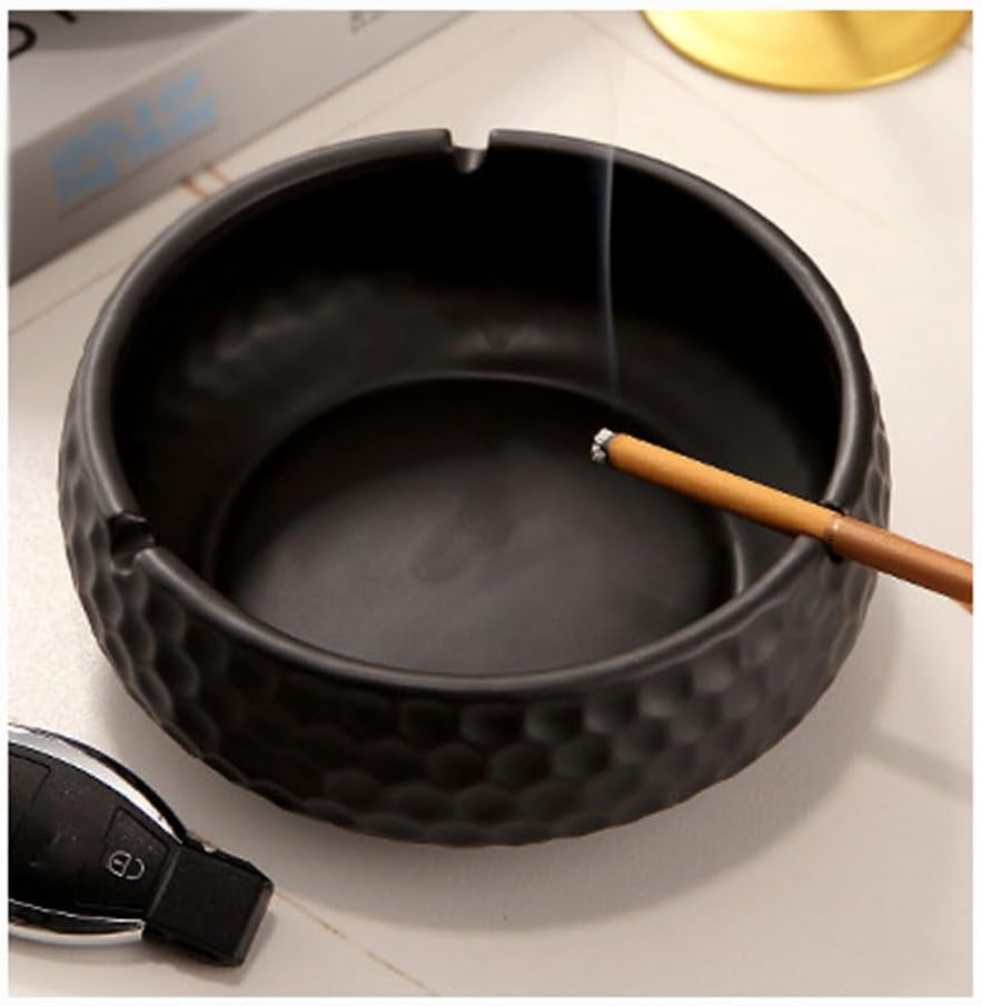 Ashtray Ashtray Creative Home Office Tea Table Living Room Retro Trend Large Ceramic Ashtray Ashtrays For Smokers Indoor(A S)