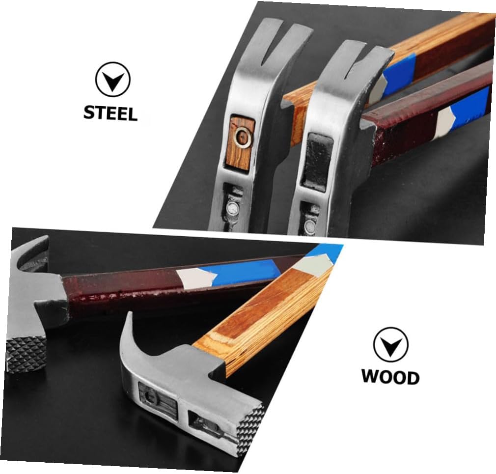 1pc Wood Handle Claw Hammer Skid Design for Improved Grip Head for Diy Projects and Home Repairs Versatile Nail Puller Tool