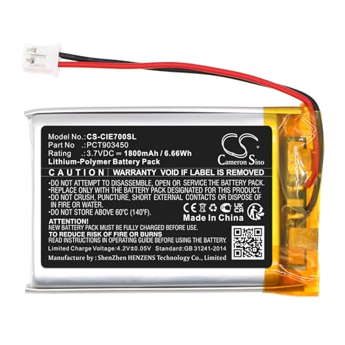 Batería Cameron Sino CS 1800mAh para Coinsound E7 miniatura 3
