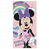 Ideal para playa y piscina ARDITEX WD12668 Toalla de Microfibra de 70x140cm de Disney-Minnie