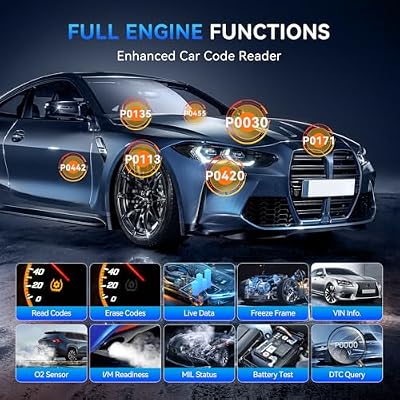 THINKCAR Thinkobd 500 OBD2 Scanner Check Engine Car Code Reader, Full OBD II CAN Diagnostic Scan Tool, Read and Clear Error Codes, Live Data, Vehicle Report, 2.8 Inches Dispaly