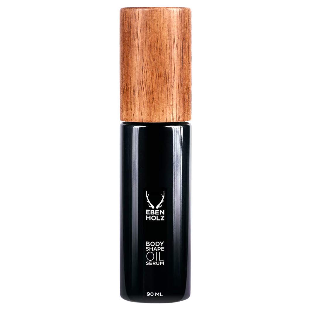 EBENHOLZ skincare BODY SHAPE OIL SERUM Körperöl für Männer, 90 ml | 10 Öl Komplex, Arganöl, Traubenkernöl, Vitamin E, Straffend & Feuchtigkeitsspendend