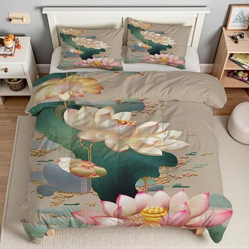 Housse de couette en microfibre douce 160x200 avec fermeture éclair pratique