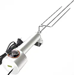 Espeto giratório elétrico linha Clássica cabo de alumínio BROTHER´S GRILL (Tridente de 60 cm, Voltagem 220v)