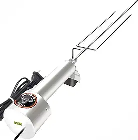 Espeto giratório elétrico linha Clássica cabo de alumínio BROTHER´S GRILL (Tridente de 60 cm, Voltagem 220v)