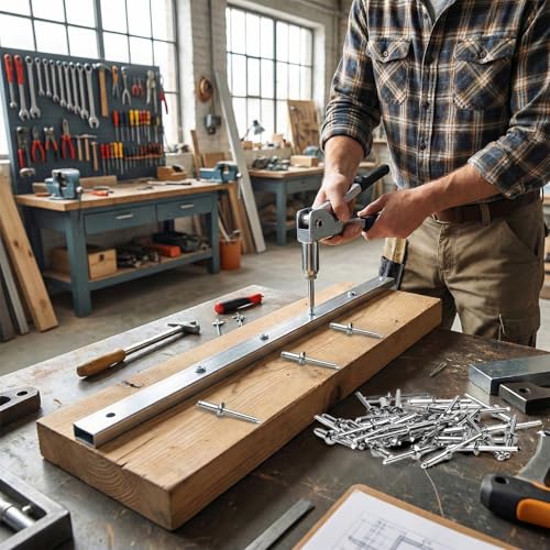 qjuwhua 100 Stück Blindnieten 4.8x12mm 304 Edelstahl Nieten mit Großem Flansch Silber Kuppelkopf Popnieten für Metall Holz Kunststoff Möbel Auto Marine Verbindung und Befestigung