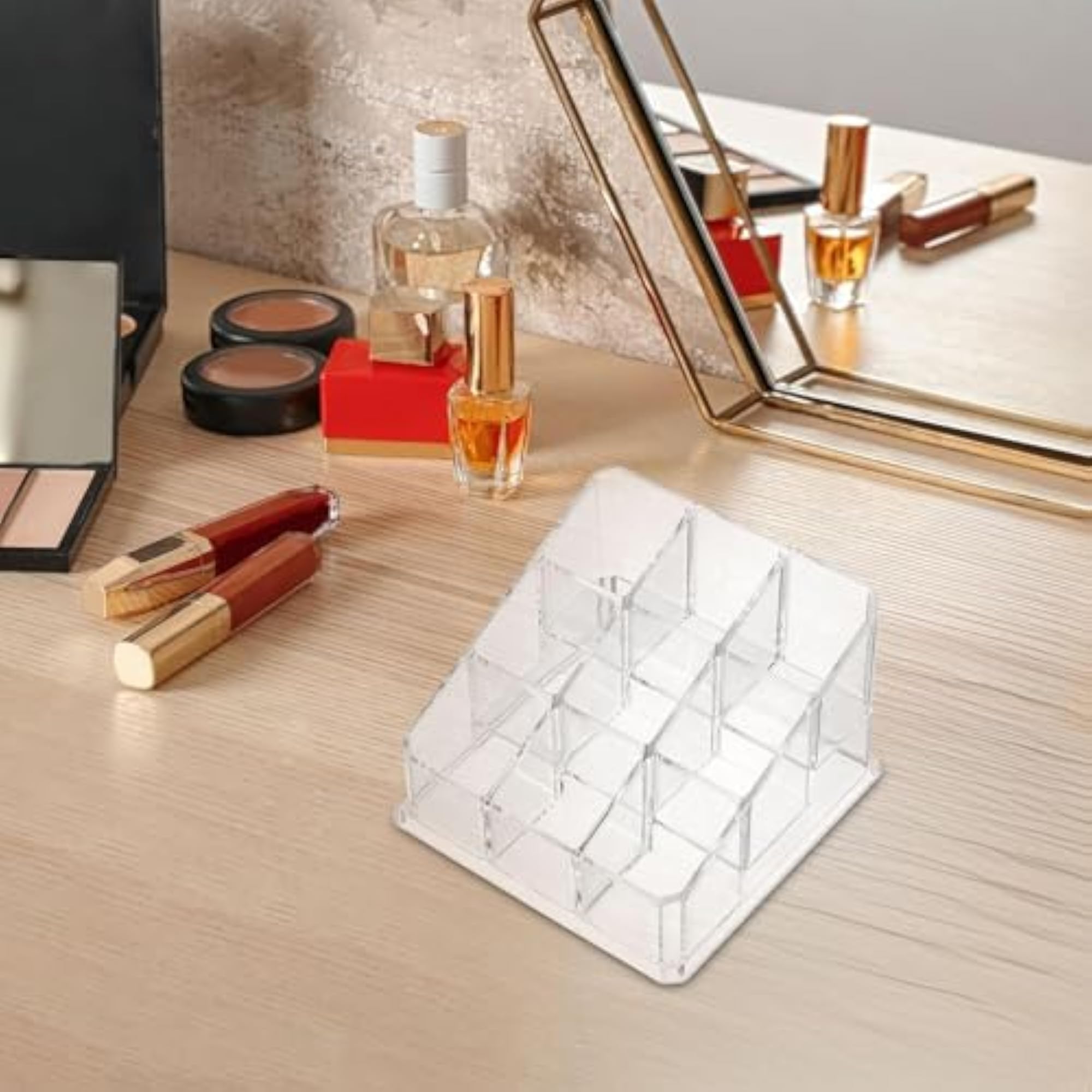 Clear Lipstick Holder Case, 9 Slot