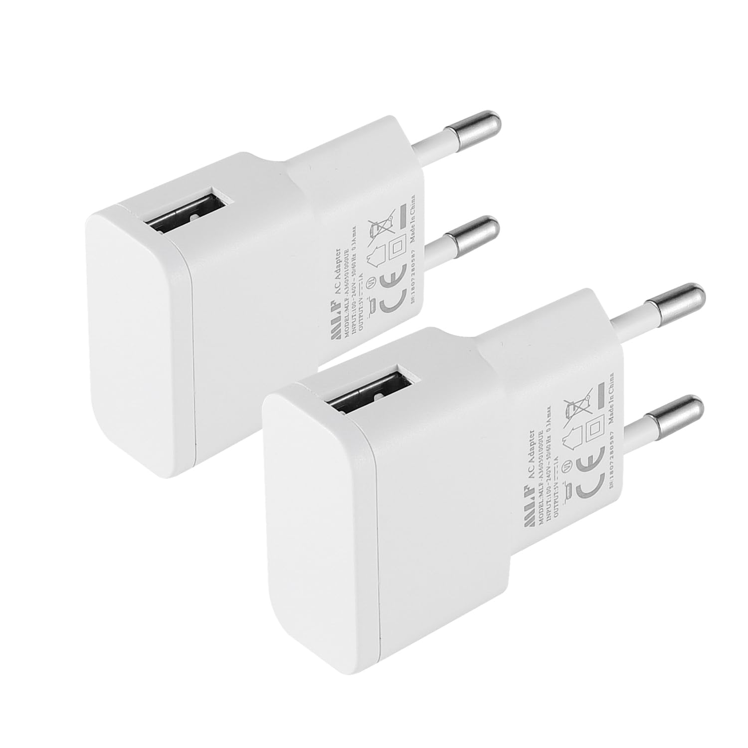 Caricabatterie USB 5V 1A 5W AC-DC per Telecamere IP Tablet Smartphone