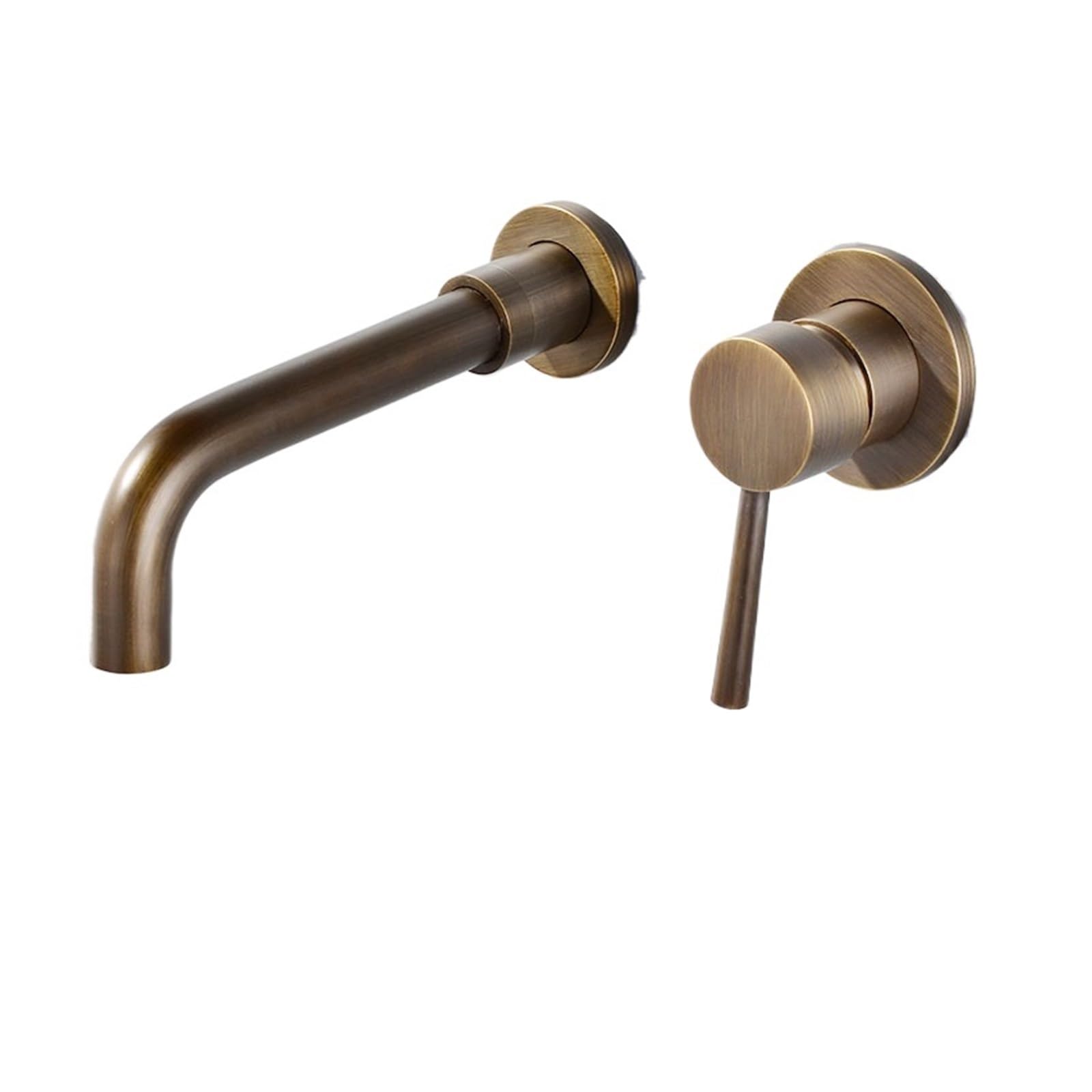 Mitigeur encastré laiton antique 360° pour vasque design haut de gamme