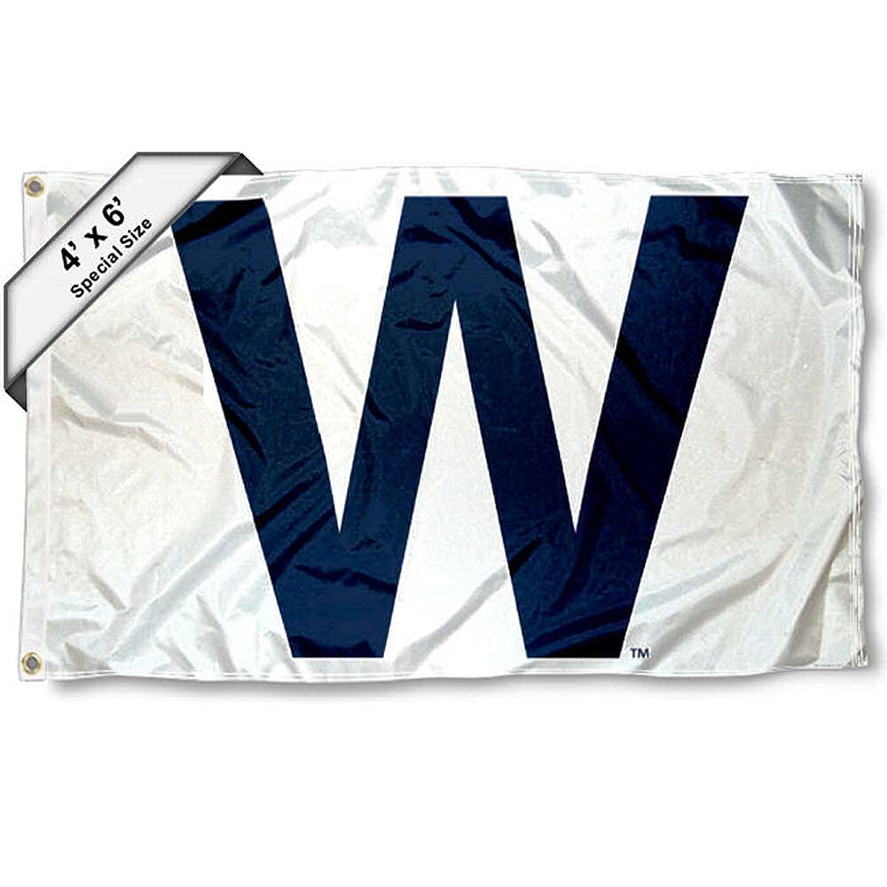 Drapeau Chicago Baseball W Win grand format pour décorer votre salon de supporter - 2