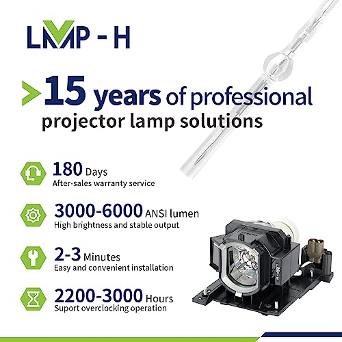Lámpara de reemplazo para proyector Hitachi CP-X2010 y otros miniatura 3