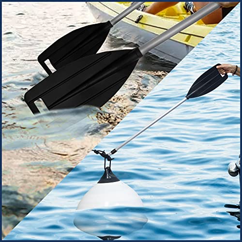 Five Oceans Canoe Paddle, Telescoping Canoe Paddles And Boat Hook, Black, Extend From 45" To 72", Anodized Aluminum Shaft, Reinforced Abs Plastic Blade & Hook, Lightweight - Fo1885 #TOP5