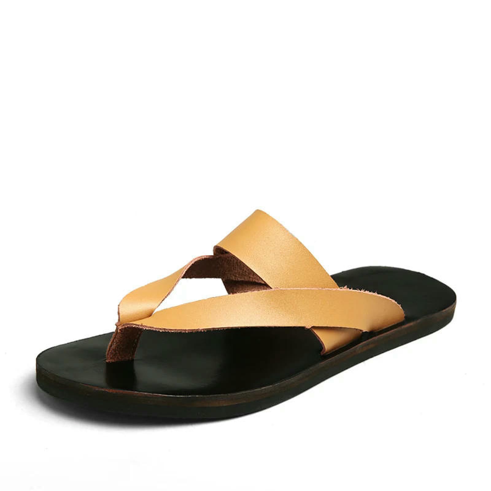 Infradito Uomo Ciabatte da Comode Indossate Come Scarpe Basse Leggere, Sandali Spiaggia Comfort Comprese Uomo-nero-40