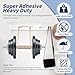 Super Sticky Double Sided Adhesive Pads,3mm Foam 50Pcs, Strong Double-sdied Sticky Foam Tape,2 Sided Way Black Rectangle 3.36