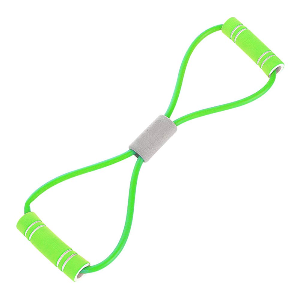 8-Shape Gymnasium Sports Fitness Sport Resistance Line Loop Bands Train Exercise Green