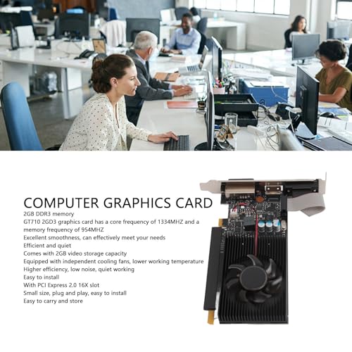Carte Graphique GT 710 Profil Bas ASHATA pour PC Compact Surchauffé