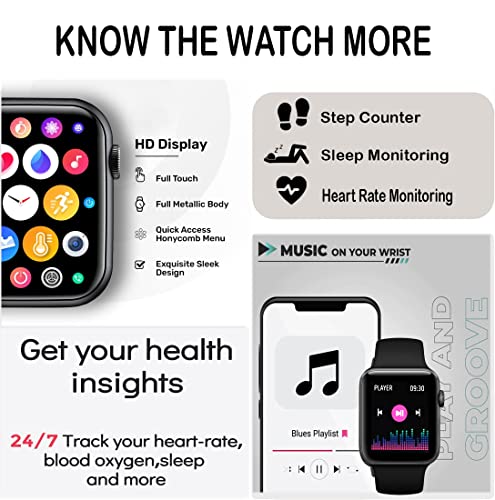 Image of Tokdis Vortex Bluetooth Calling Smartwatch with Stylish 1.80 inch Curved IPS Display, Working Crown, Heart & Spo2 Monitoring, 100+ Watch Faces, Activity Tracking for Men & Women - Black
