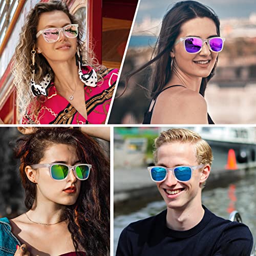 Image of MEETSUN Polarized Sunglasses for Women Men Classic Retro Square Frame Driving Sun Glasses UV Protection