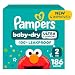 Diapers Size 2, 186 Count - Pampers Baby Dry Disposable Baby Diapers, Enormous Pack