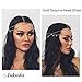 Aukmla Gold Sequins Head Chain Jewelry Festival Halloween Prom Costume Hair Accessories Fashion Headbands Headpieces for Women and Girls