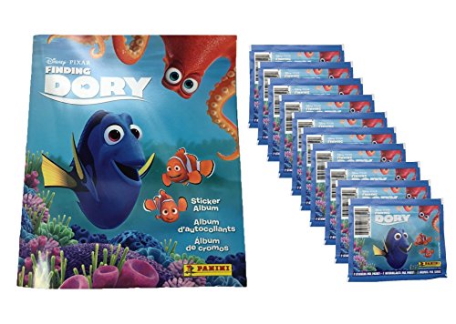 Panini Disney Pixar Finding Dory Sticker Album PLUS 10 Sticker Packs
