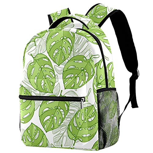 Sac à dos pour enfants à motif feuilles de palmier décontracté fille et garçon